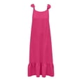 thumbnail image 7 of Edvintorg Holiday Dresses for Women 2026 Sleeveless Backless Beach Casual Maxi Dress Summer Long Dress with Ruffle, 7 of 7