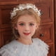 thumbnail image 3 of Diadema De Flores INS Moda Aro Para El Cabello Niñas Elegante Perla Flor Tocado De Pelo Hecho A Mano Cinta De Cristal Antideslizante Boda Fiesta Corona, 3 of 4