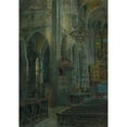 thumbnail image 2 of Milan Florián 11x14 Gold Ornate Wood Frame and Double Matted Museum Art Print Titled - Inside the Kosice Dome (1910-1930), 2 of 4