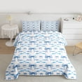 thumbnail image 2 of Castle Fairy Kawaii Ribbon Bow Boy Girl 3 Pieces Queen Comforter Set,Dreamy Princess Ultra Soft Bedding Sets,Cartoon Bow Knot Bedding Comforter Set Breathable,Super Cozy Room Decor,Reversible, 2 of 8