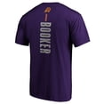 thumbnail image 3 of Men's Devin Booker Purple Phoenix Suns Playmaker Name & Number T-Shirt, 3 of 3