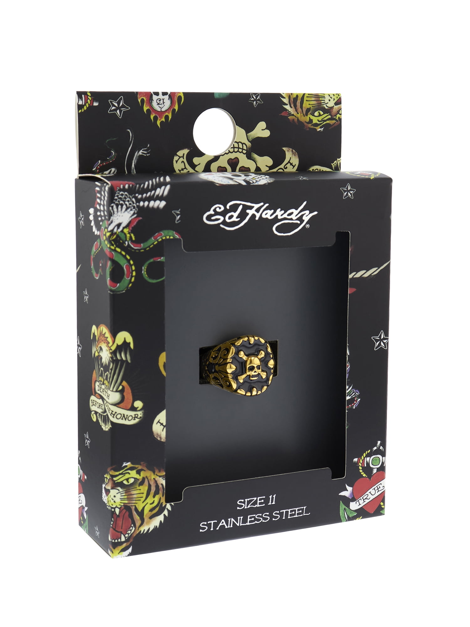Ed Hardy CROSS & ROSE THORN CUSTOMリング Ed Hardy CROSS & ROSE THORN CUSTOMリング Amazon.com: ED