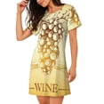thumbnail image 2 of Lsque Bunch of Grapes Pattern Nightgowns for Women Sleep Shirts Short Sleeve Nightshirt Pullover Nightdress Soft Sleepwear Relaxed Fit Nightdress, 2 of 6