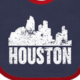 thumbnail image 4 of Inktastic Houston Skyline Grunge Boys or Girls Baby Bib, 4 of 4