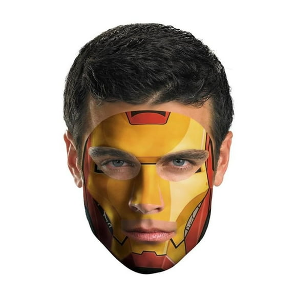 Iron Man Costume Face Tattoo