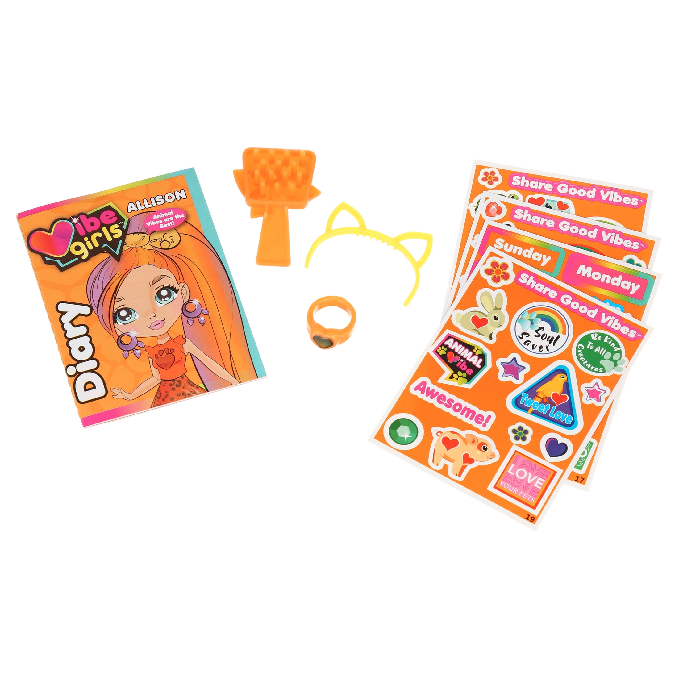 Vibe Girls Allison Animal Vibe Including 50 Stickers And Vibe Diary