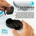 JLab Open Sport OpenEar Wireless Earbuds Black Flexible Earhook