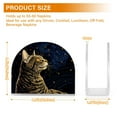 thumbnail image 3 of Cat Starry Sky Napkin Holder for Table Clear Napkin Stand Paper Holder Acrylic Organizer Dispenser Napkins for Dinner Kitchen Restaurant Room, 3 of 8