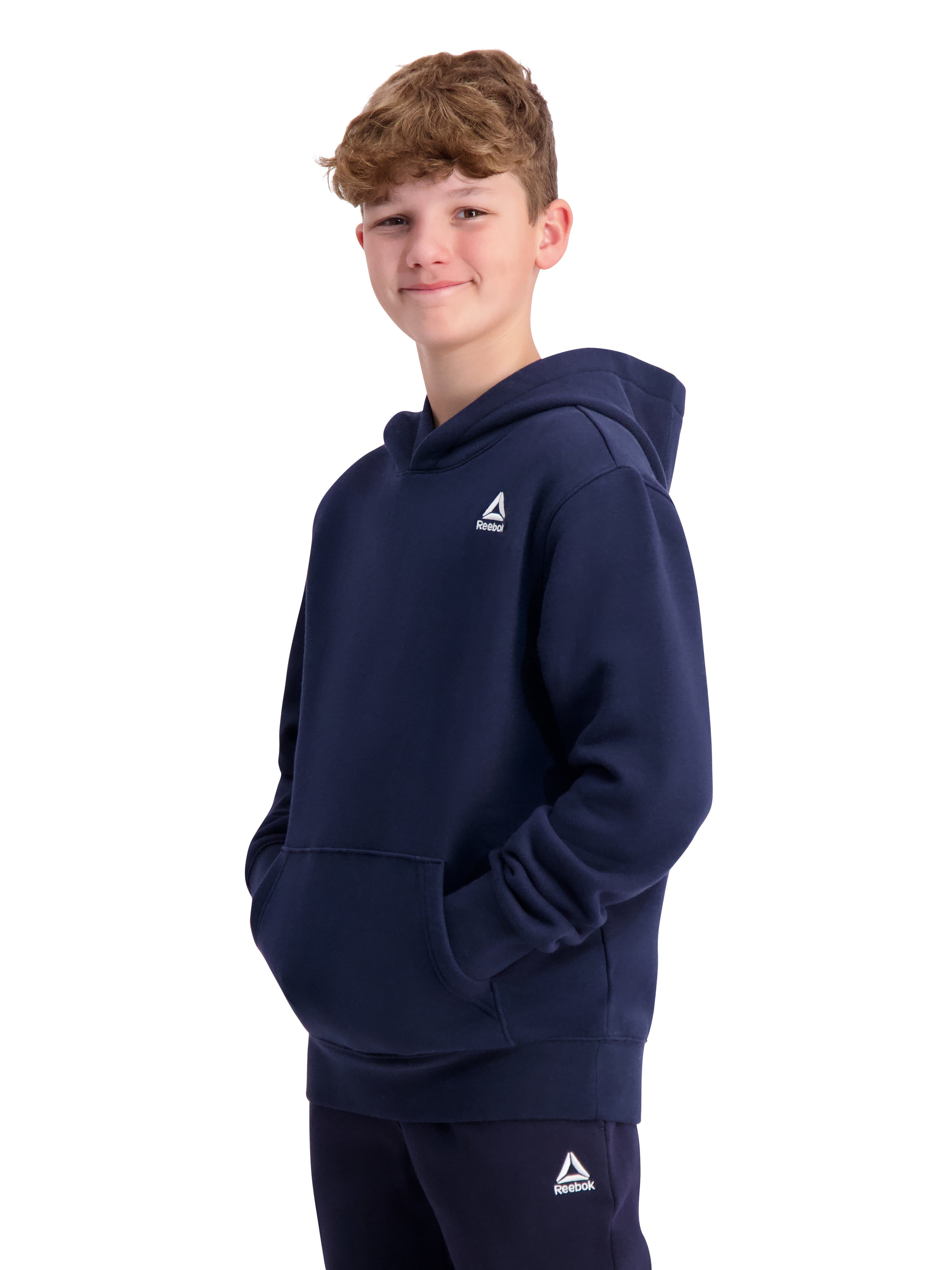 Reebok Boy's Athletic Game Day Fleece Pullover Hoodie, Sizes 4-18