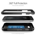thumbnail image 5 of Poetic Revolution Heavy Duty Protection Hybrid Case with Built-in Screen Protector for Samsung Galaxy J3 (2017) / Galaxy J3 Emerge Black, 5 of 7