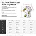thumbnail image 5 of KLL Lavender Flowers Print Men's Shirt Short Sleeve Button Down Summer Cuba Beach Shirts- Medium, 5 of 5