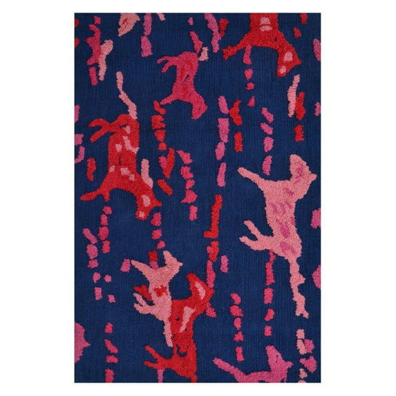 The Rug Market Gelding Pink 2.8" x 4.8" Area Rug