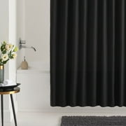Mainstays Henderson Black Mosaic Polyester Shower Curtain 72” x 72”
