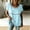 Light Blue, variant on Delayuji Women's Linen Tshirt Crew Neck Short Sleeve Casual Tee Soft Comfy Versatile Top Summer Daily Wear