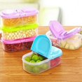 thumbnail image 2 of Food Storage Plastic Tub Containers With Lids, Fresh Food Storage Multi-grain Boxes Kitchen Container Sauce Box Case With Lids-bpa-free - Easy Snap(pu, 2 of 4