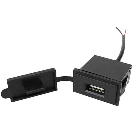 

Tohuu Car Charger 2.4A Adapter Single USB Square Shape Waterproof 12V 24V Socket Power Adapter Switch Intelligent Charger Adapter for Car astonishing