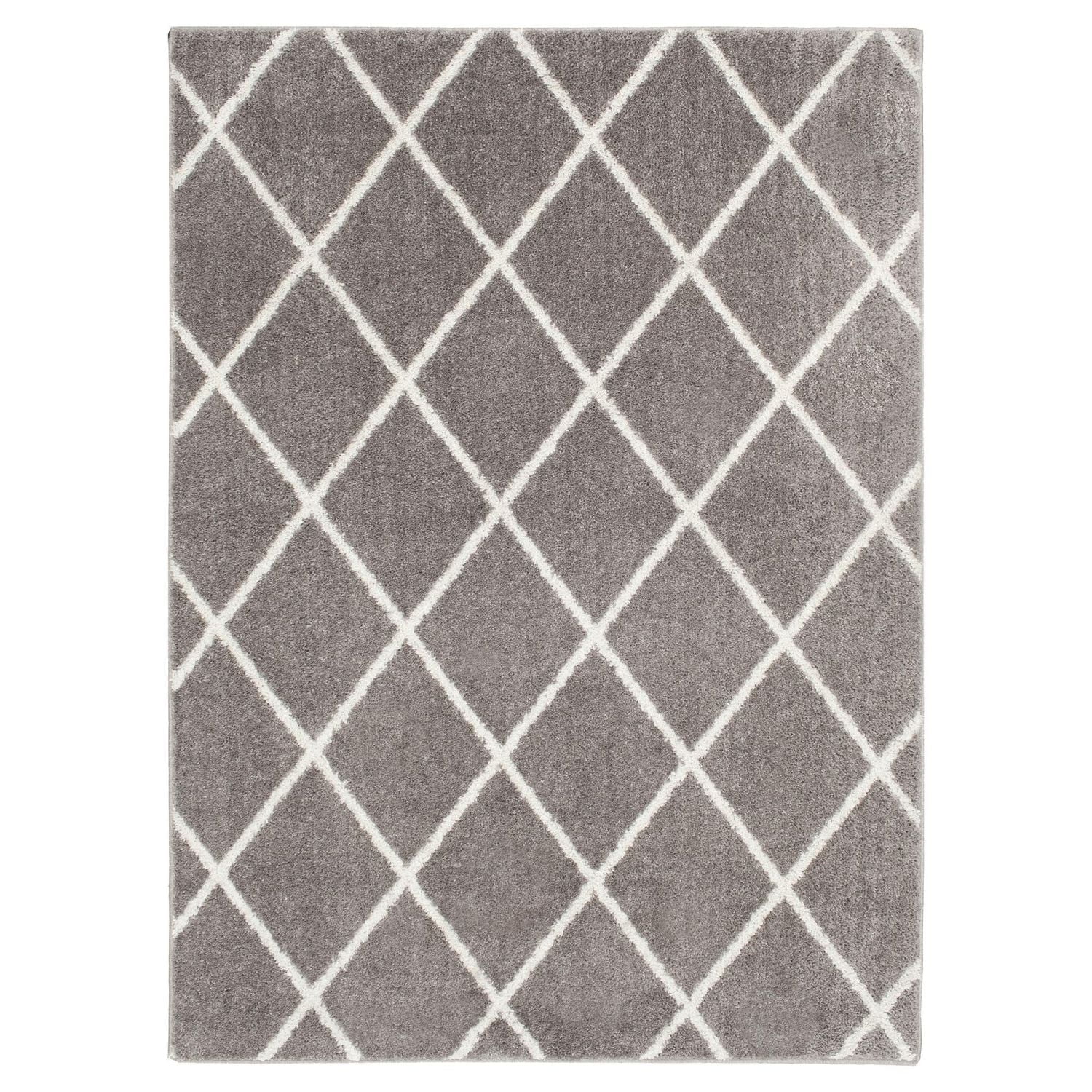 Avenue B Brampton Grey 5' x 7' area rug