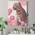 thumbnail image 4 of UXIEQU Leopard and Pink Spheres Canvas Wall Art Print 15.75x11.81 Inches, 4 of 8