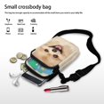 thumbnail image 4 of HELLHERO Pomeranian Dog Small Crossbody Purse, Polyester 2 Zippers for Adult, 4 of 4