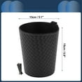 thumbnail image 4 of Bote de basura para automóvil Unique Bargains colgante para asientos delanteros y traseros patrón de tejido 1 pieza negro, 4 of 6