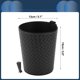 thumbnail image 4 of Bote de basura para automóvil Unique Bargains colgante para asientos delanteros y traseros patrón de tejido 1 pieza negro, 4 of 6