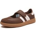 thumbnail image 4 of Tryards Women's Thin-Sole Fashion Classic Retro Sneakers Loafers Soft Casual Skate Shoes Hook-and-Loop Footwear, 4 of 7