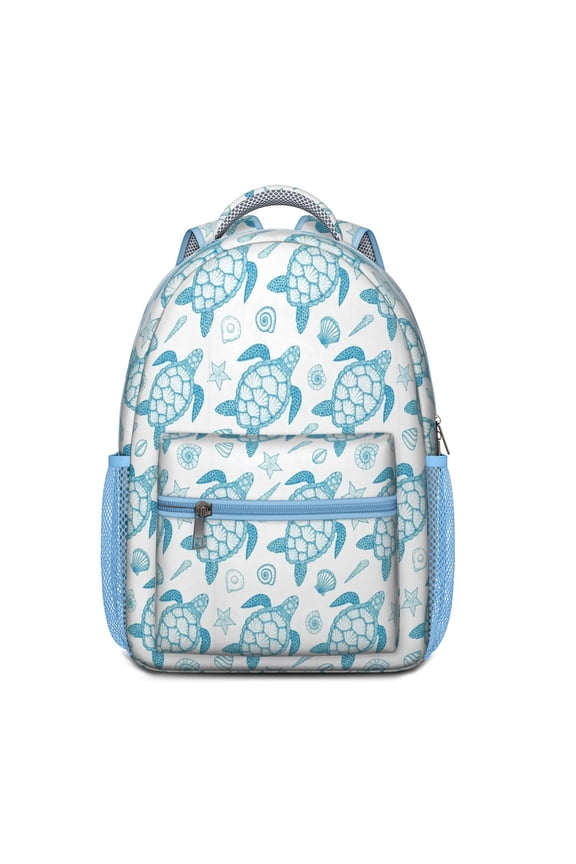 Underwater Coral Reef Themed School Backpack - Durable Waterproof Bookbag for Teens with Ergonomic Spinal Support Design