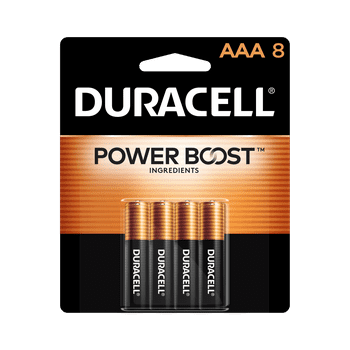 Duracell Coppertop AAA Battery with POWER BOOST, 8 Pack Long-Lasting Batteries