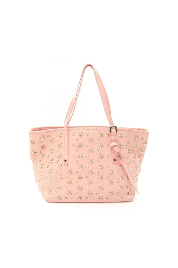 Pre-Owned JIMMY CHOO SASHA S Tote Bag, Leather, Women's, Pink, GM7F7R