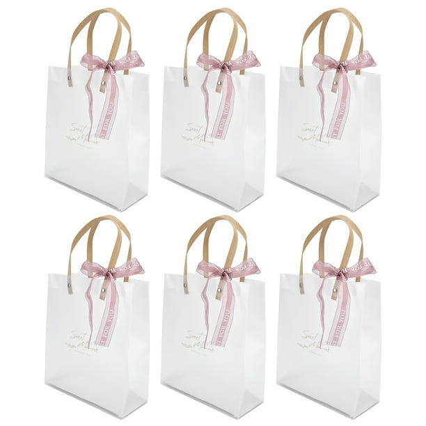 Bolsa De Regalo, Bolso Transparente Innovador Seguro Caja De Dulces Reutilizable 10 Piezas Con Cinta Rosa Para Boda Para Fiesta