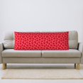 thumbnail image 5 of Zufioo Heart Print 20x54 Inch Long Body Pillowcase, without Pillow Core, Pillow Case with Hidden Zipper, Ideal Gift for Home Furnishings, 5 of 7