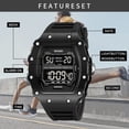 thumbnail image 5 of SKMEI Mens Digital Sports Watches Multifunctional 50M Waterproof LED Alarm Backlight Watch, 5 of 8