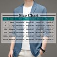 thumbnail image 2 of SCSAlgin Men's Slim Fit Casual Solid Color One Button Blazer Jacket, 2 of 3