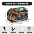 thumbnail image 5 of Kdxio Colorful Koi Fish Art for Double Compartment Pen Case Oxford Organizer with Zipper Pockets for Students Artists, 5 of 7
