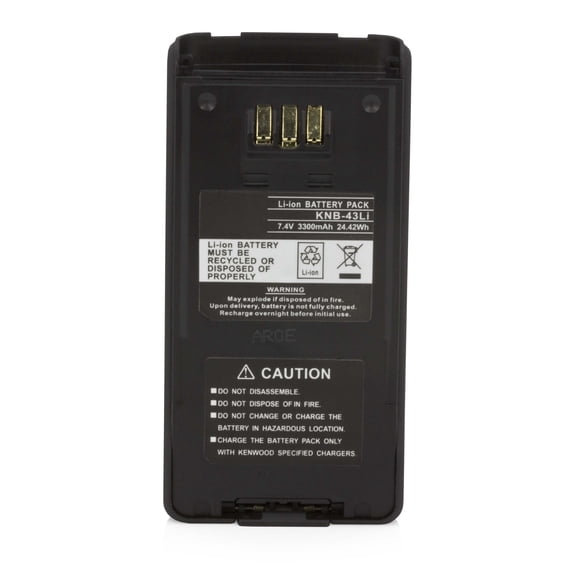 7.4V 3300MAH LI-ION Extended Time MSDS Certified Battery for KENWOOD KNB-33L KNB-43L Trunking & Conventional TK-2180 TK-3180 TK-5210G TK-5310G NX-410 NX-411 Portable Radio