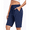Navy Blue, variant on PPYOUNG Women's Bermuda Short Knee Lengh Comfy Drawstring Shorts with Pockets for Summer 2025