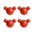 thumbnail image 1 of 4pcs Self Adhesive Multi-purpose Hook Bright Colored Waterproof Holder for Pub Coffee House Gift Shop, 1 of 2