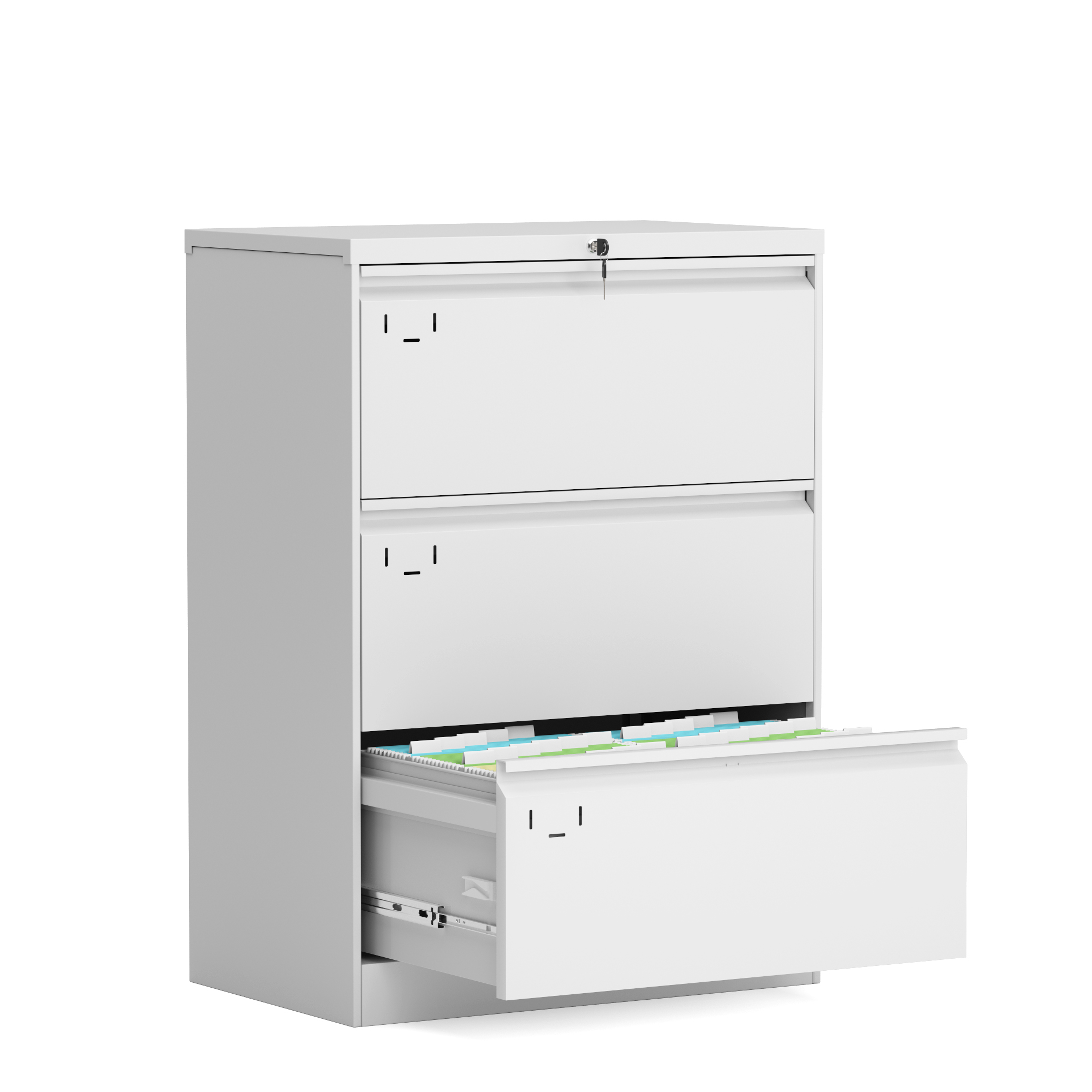 Suzicca 3 Drawer Folding Lateral File Cabinet White Carton Walmart Com Walmart Com