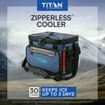 thumbnail image 6 of Titan by Arctic Zone 30 Can, 20 Quart Zipperless Soft Cooler, Ocean Blue, 6 of 17