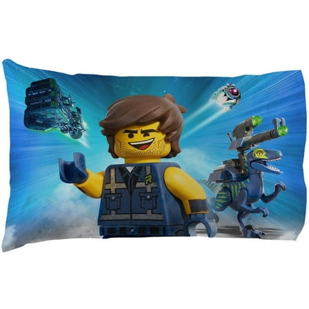 Lego Let's Build Together Reversible 1 Piece Pillowcase for Kids- 20 x 30 inch- Multicolor
