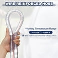 thumbnail image 3 of Uxcell Wire Reinforced Hose, Vinyl Suction Tubing High Pressure Chemical Resistant 1" x 10 Ft, 3 of 7