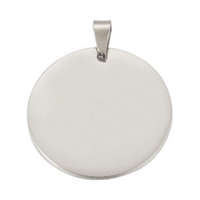Collar para mascotas Billuyoard colgante en blanco acero inoxidable 18 mm