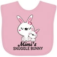 thumbnail image 3 of Inktastic Mimis Snuggle Bunny Easter Girls Baby Bib, 3 of 4