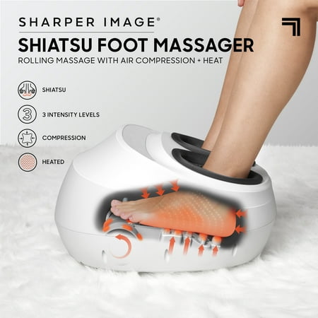 Sharper Image - Shiatsu Foot Massager - White