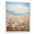 thumbnail image 2 of Designart "Cute Meadow Landscape I" Meadow Floater Framed Wall Art Living Room, 2 of 5