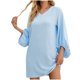 thumbnail image 4 of Vestidos Para Mujer Vestidos Casuales Moda Puff Mangas Manga Larga Color Sólido Cuello en V Vestido Suelto Odeerbi ODB137048, 4 of 9