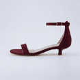 thumbnail image 5 of Cushionaire Solo Women’s Kitten Heel Dress Sandal – One Band Ankle Strap Heel Sandal with Cushioned Footbed & Faux Suede Upper, 5 of 9