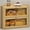 Bamboo, variant on Bamboo Corner Bread Box for Kitchen Countertop, Large Bread Container Storage Bamboo Wooden Farmhouse Bread Box with Window Bread Holder
