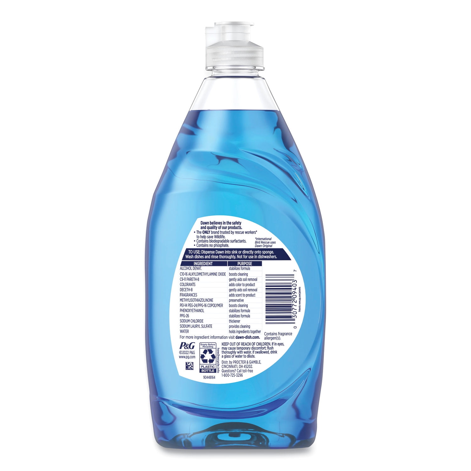 Ultra Liquid Dish Detergent, Original Scent, 18 oz Pour Bottle, 10/Carton | Bundle of 2 Cartons