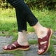 thumbnail image 1 of Sandalias planas con plataforma supersuave y punta abierta para mujer Wmkox8yii  ytu10533, 1 of 4